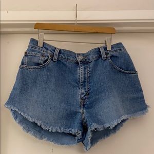 Levis 550 jeans high waisted shorts size 12L